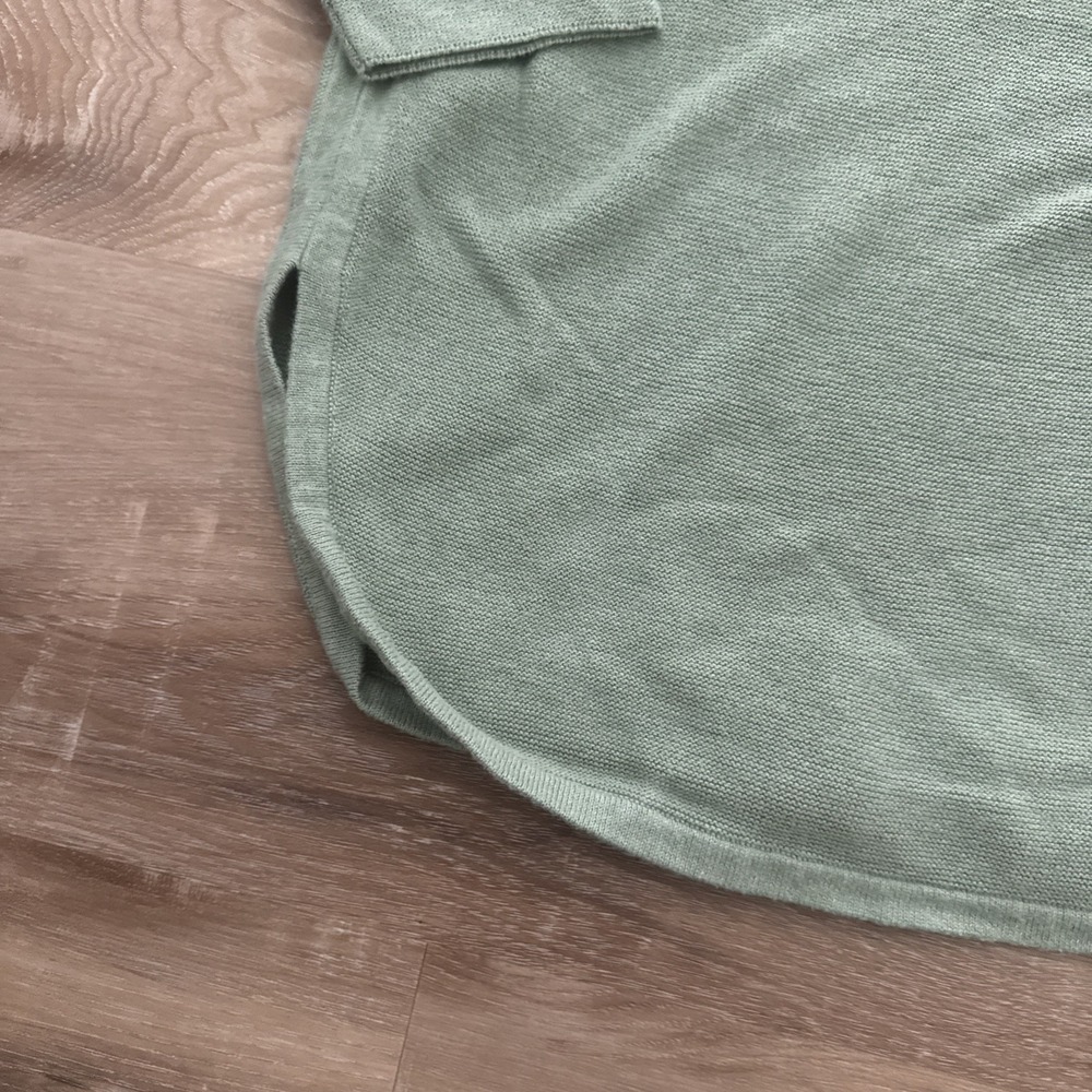 Eileen Fisher Light Weight‎ Sweater Green Size Xs  Organic Cotton - Picture 3 of 6